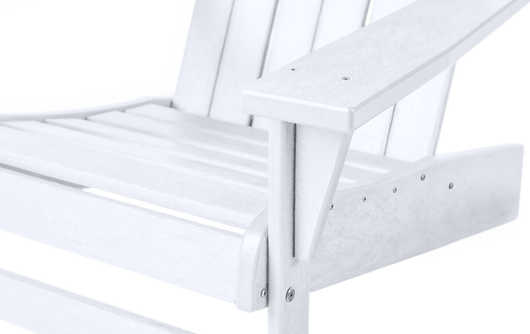 Premium Montauk White Outdoor Adirondack Chair Keter